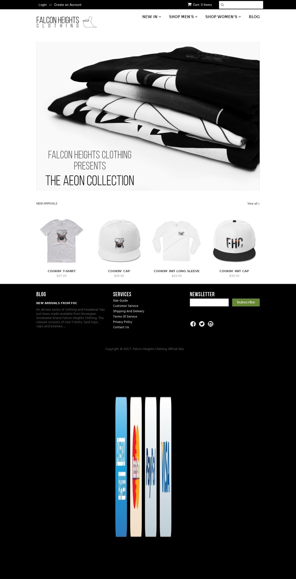 falconheightsclothing.com shopify website screenshot