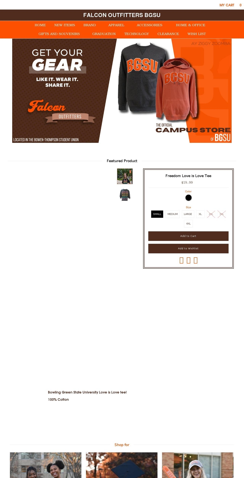 falconoutfitter.com — Shopify storefront screenshot