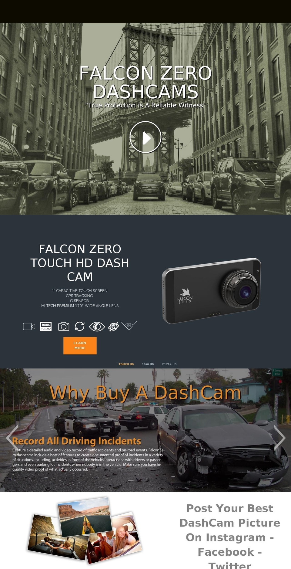 falconzero.com — Shopify storefront screenshot