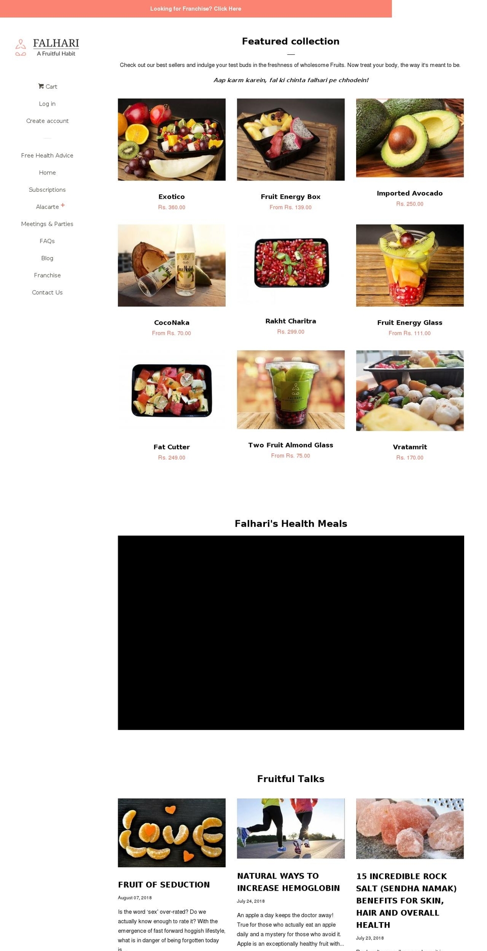 Pop New Shopify theme site example falhari.com