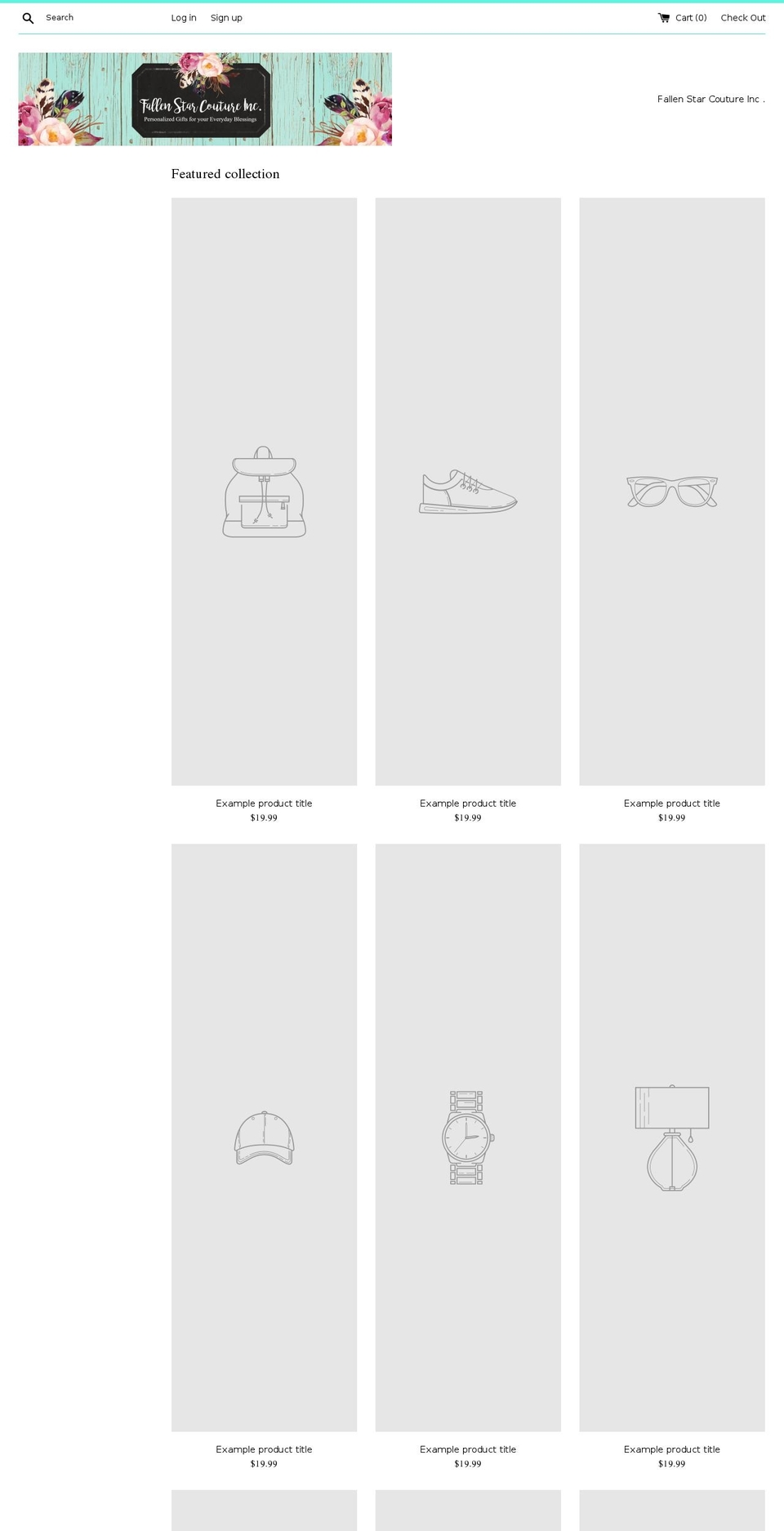 fallenstarinc.com shopify website screenshot