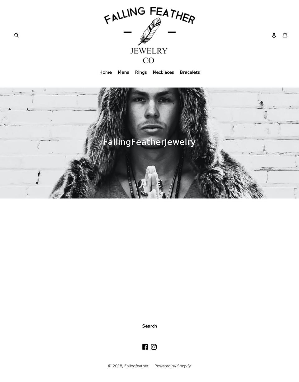 fallingfeatherjewelry.com — Shopify storefront screenshot