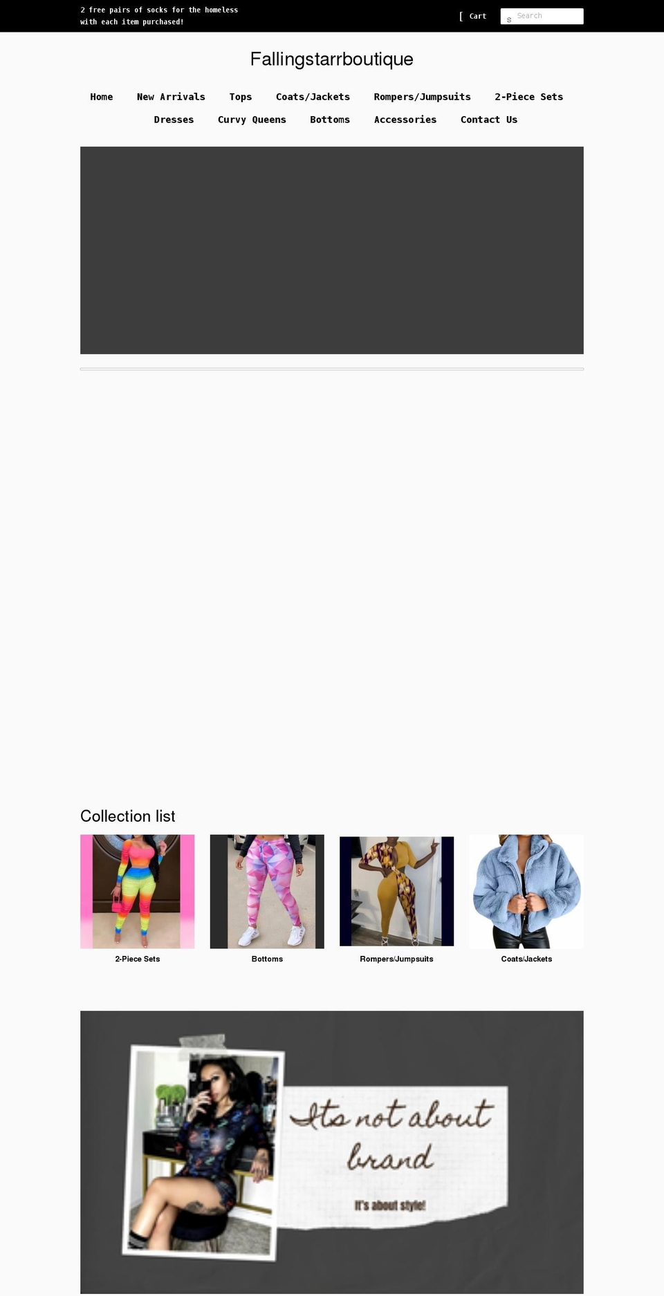 fallingstarrboutique.com shopify website screenshot