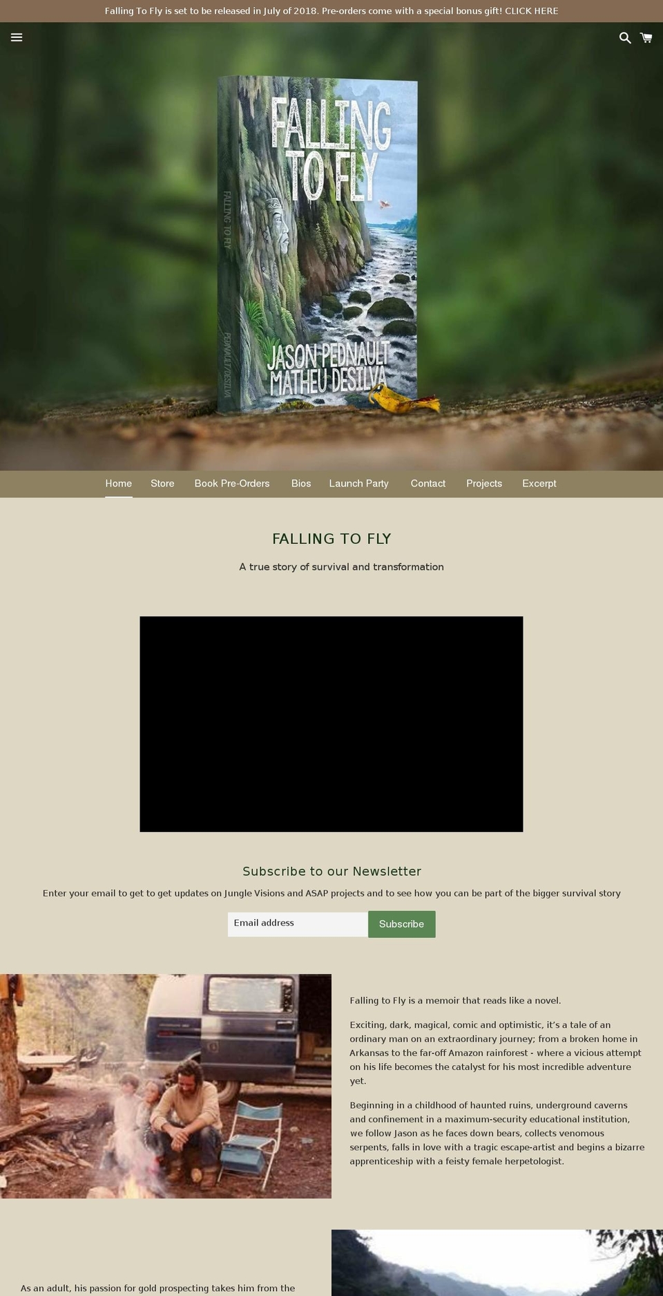 fallingtofly.com — Shopify storefront screenshot
