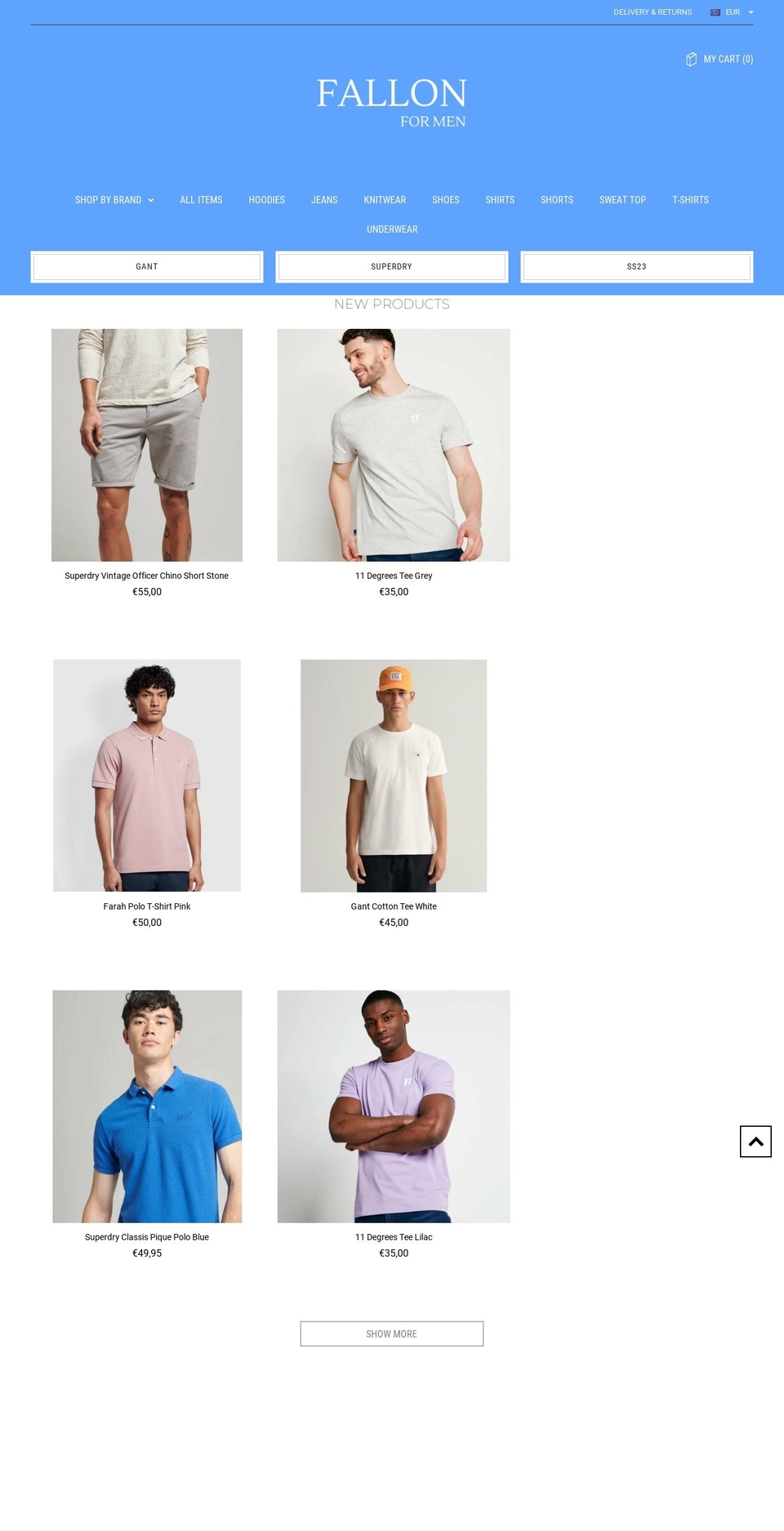 fallonformen.ie shopify website screenshot