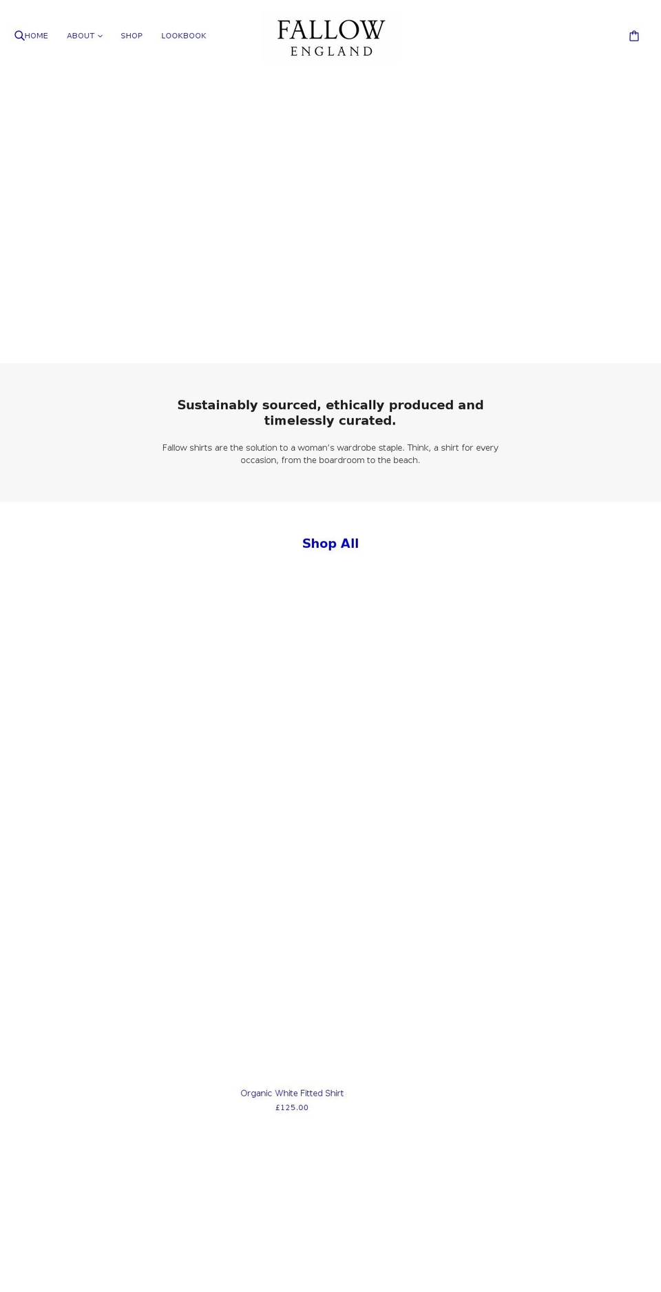 fallowclothing.com shopify website screenshot