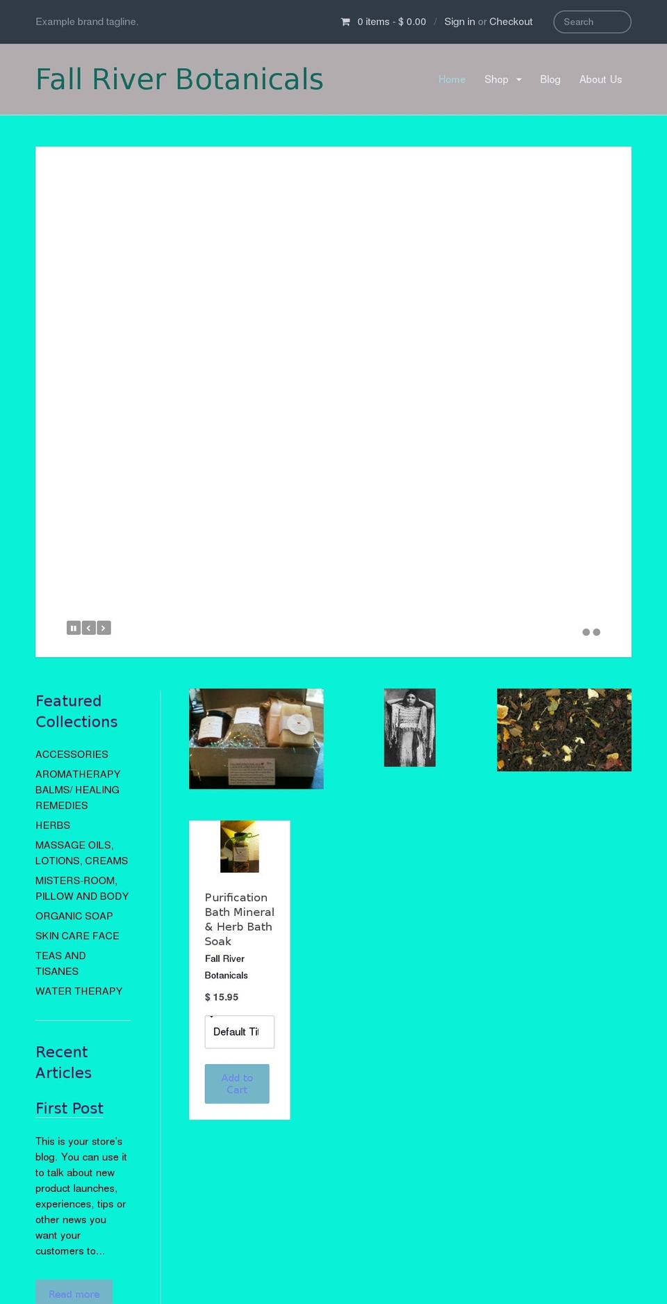 fallriverbotanicals.com shopify website screenshot