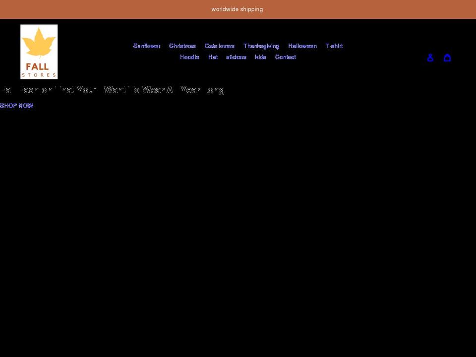 fallstores.com shopify website screenshot