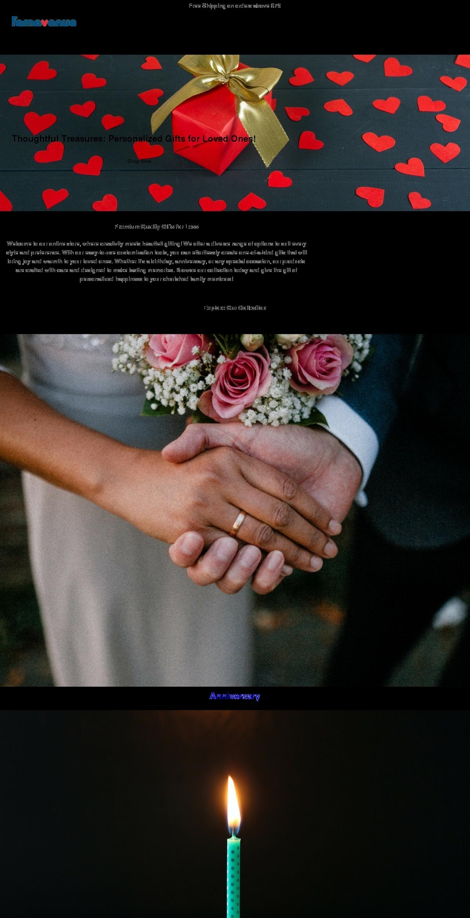 famavenue.com shopify website screenshot