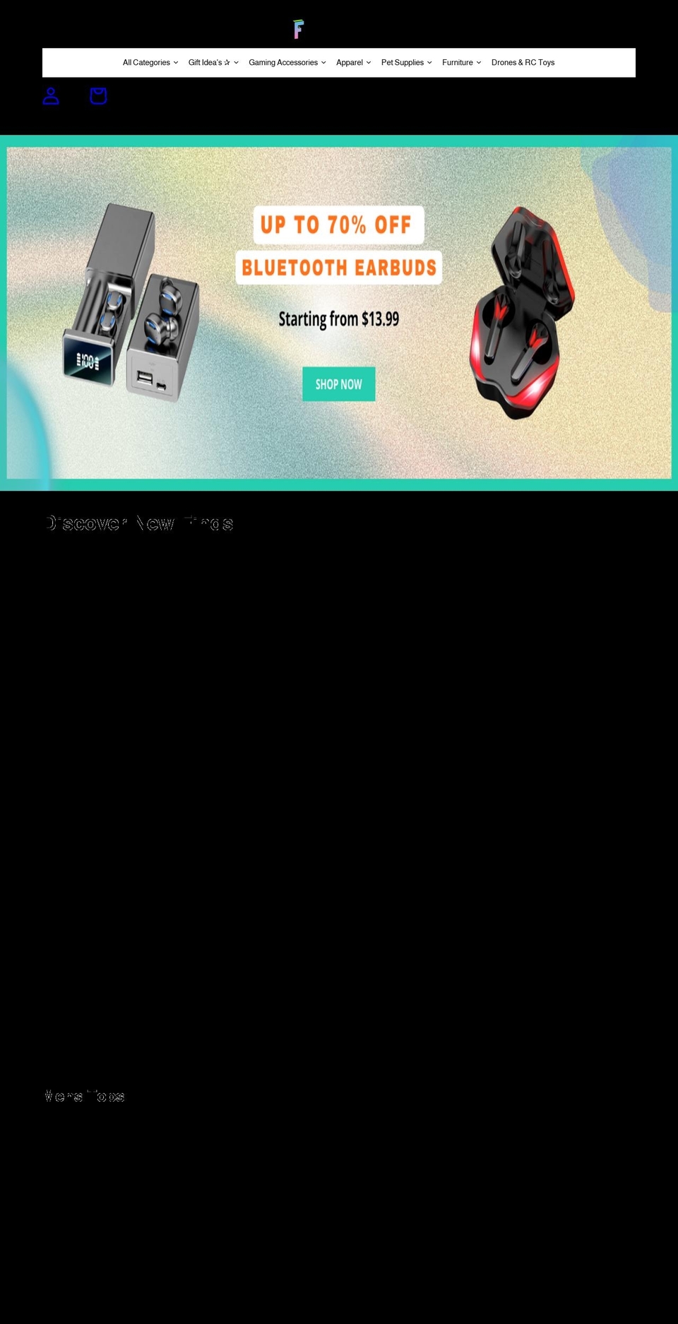 famedeals.net shopify website screenshot