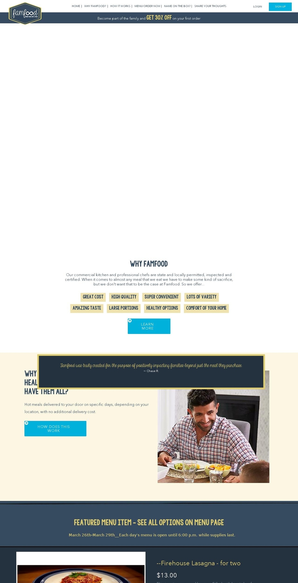famfood.com — Shopify storefront screenshot