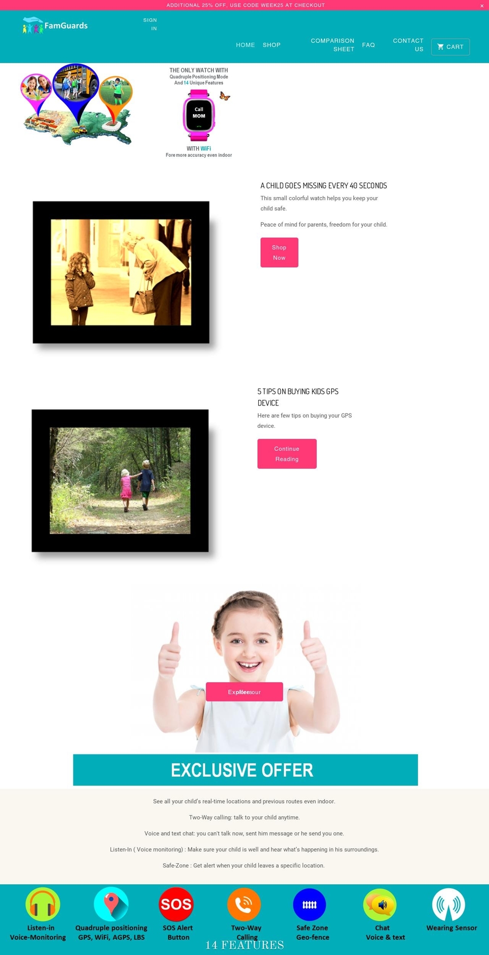 famguards.com — Shopify storefront screenshot