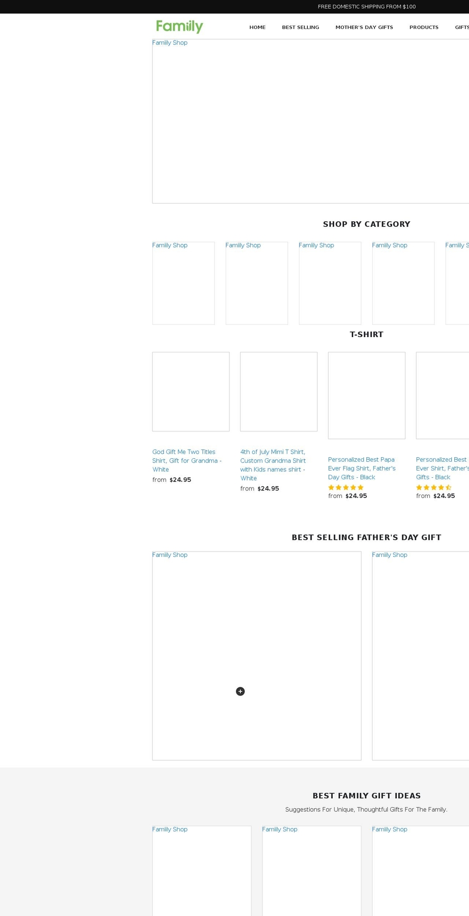 famiilyshop.com shopify website screenshot