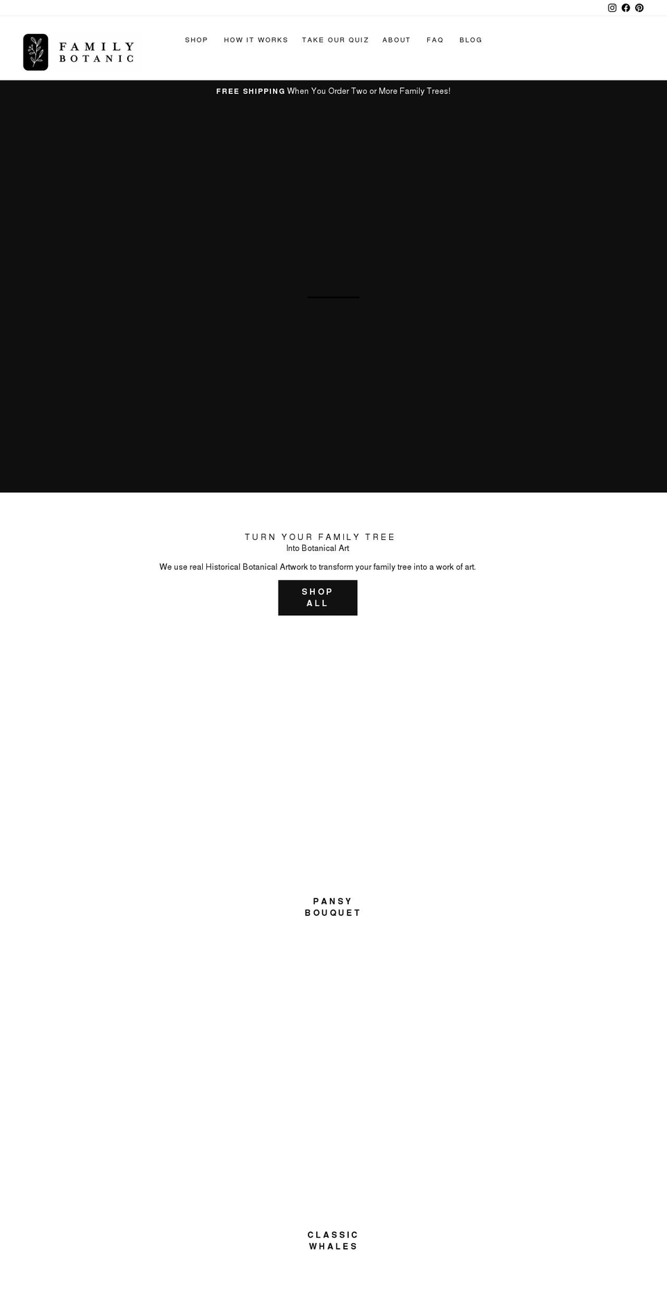familybotanic.com shopify website screenshot