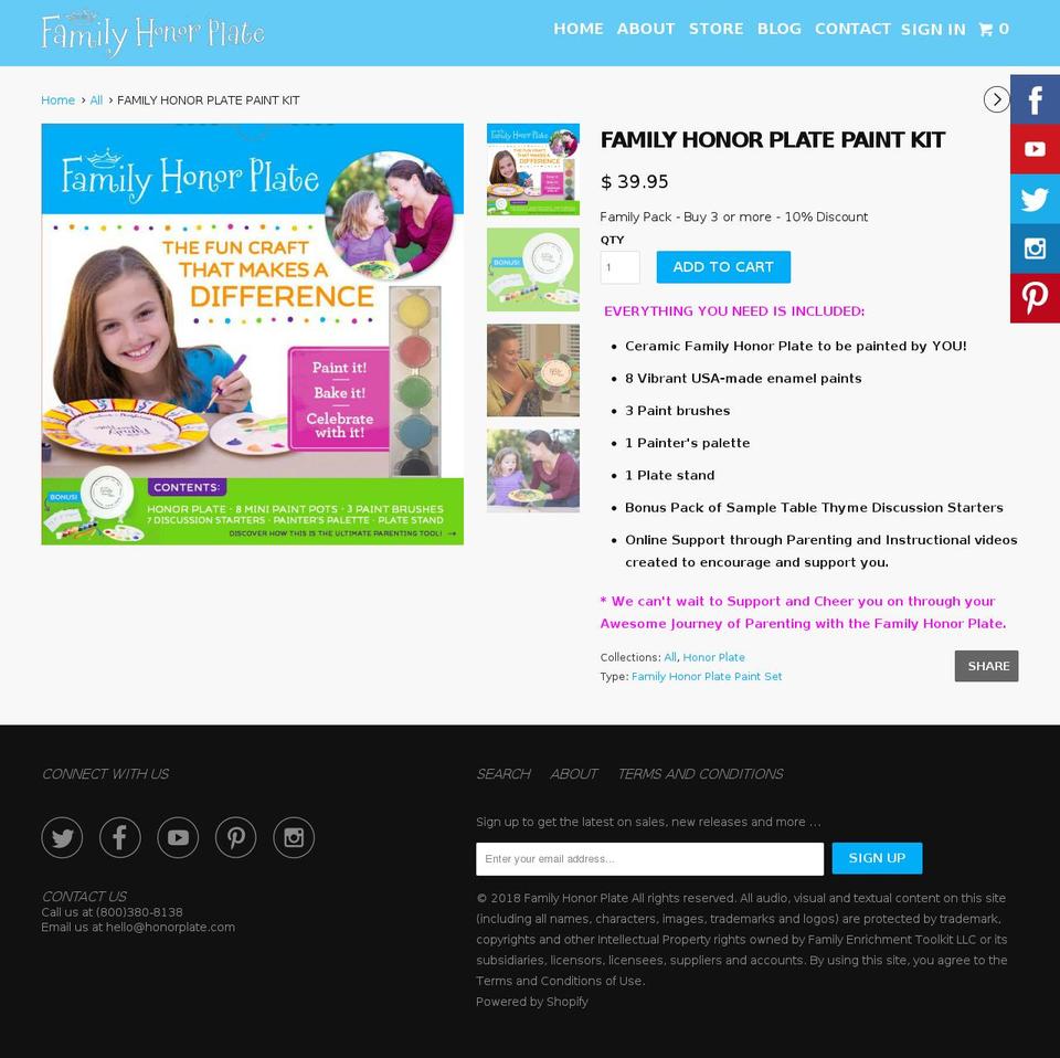 familyenrichmenttoolkit.com — Shopify storefront screenshot
