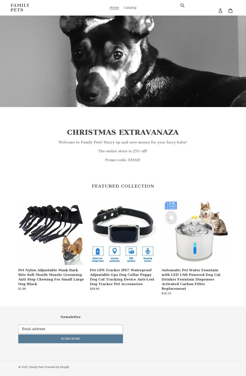 familypetsllc.com shopify website screenshot