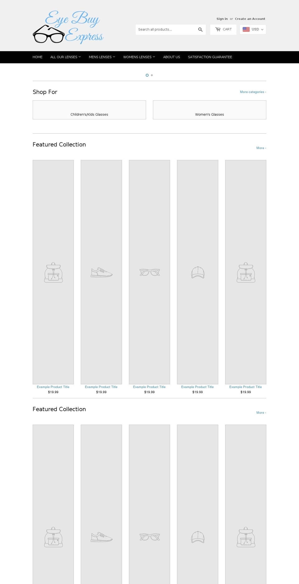 familyreadingglasses.com — Shopify storefront screenshot