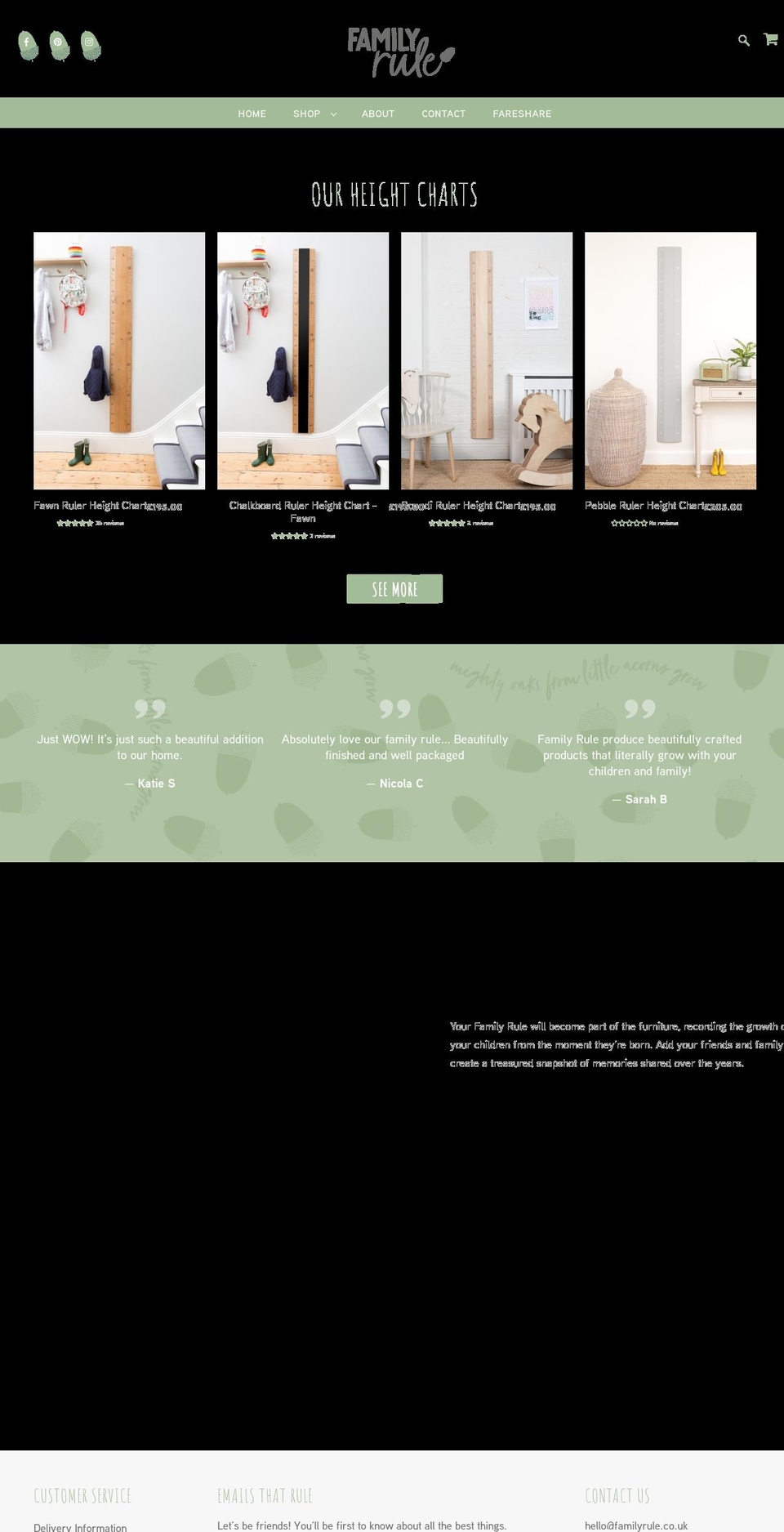 familyrule.co.uk shopify website screenshot