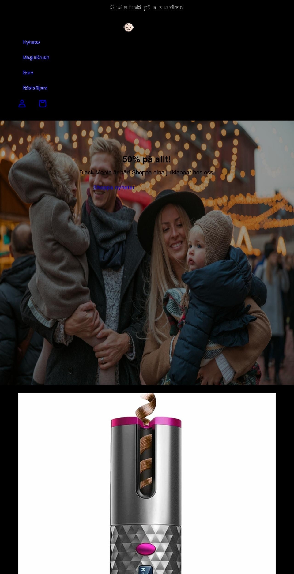 familyshop.se shopify website screenshot