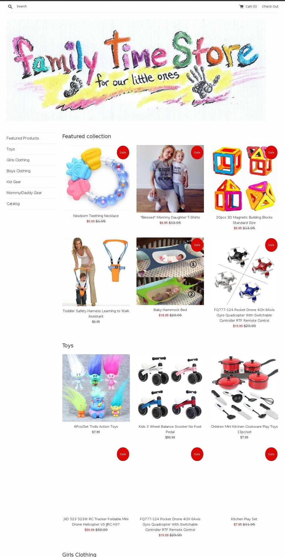 familytime.store shopify website screenshot