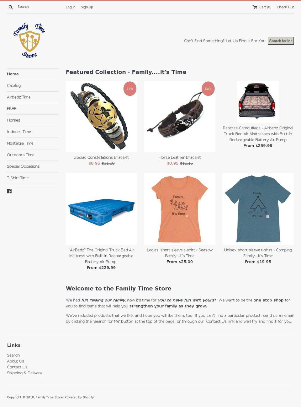 familytimestore.com — Shopify storefront screenshot