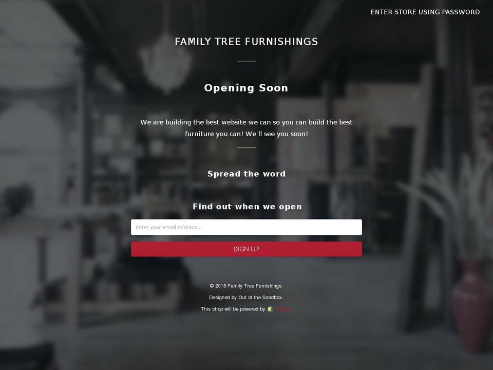 familytreefurnishings.com — Shopify storefront screenshot
