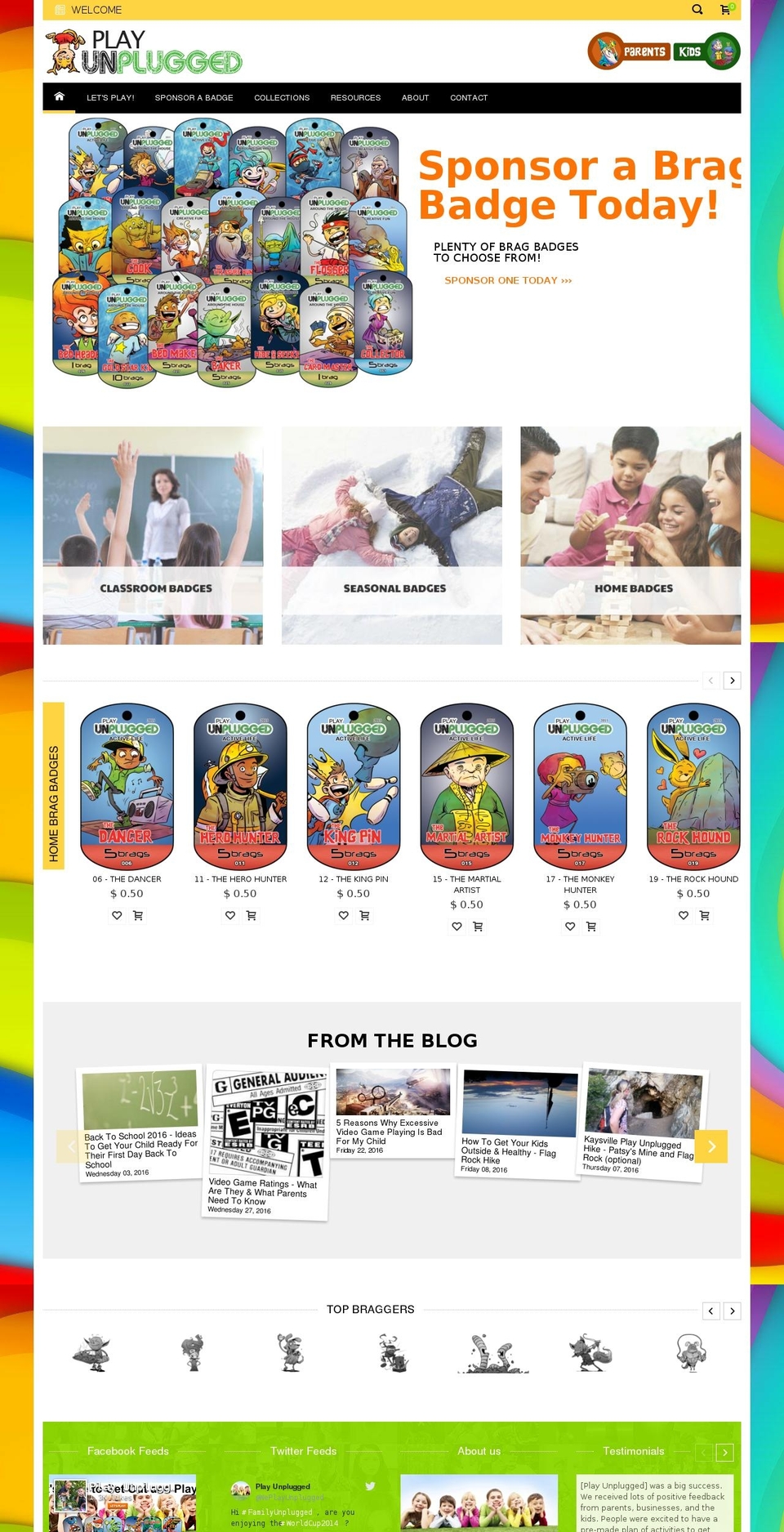 coolbaby-v1-5-0 Shopify theme site example famliesunplugged.com