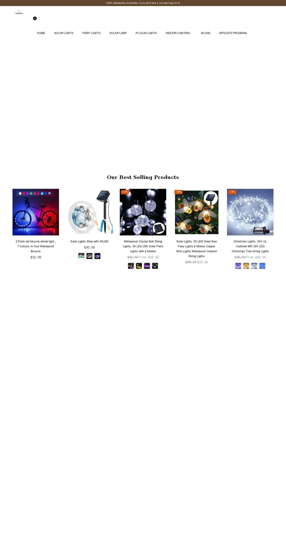 famlighting.net shopify website screenshot
