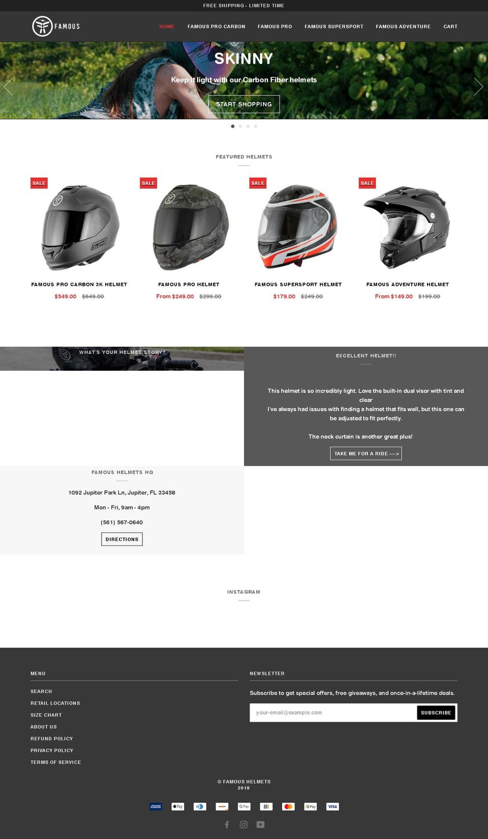 famou5.com — Shopify storefront screenshot