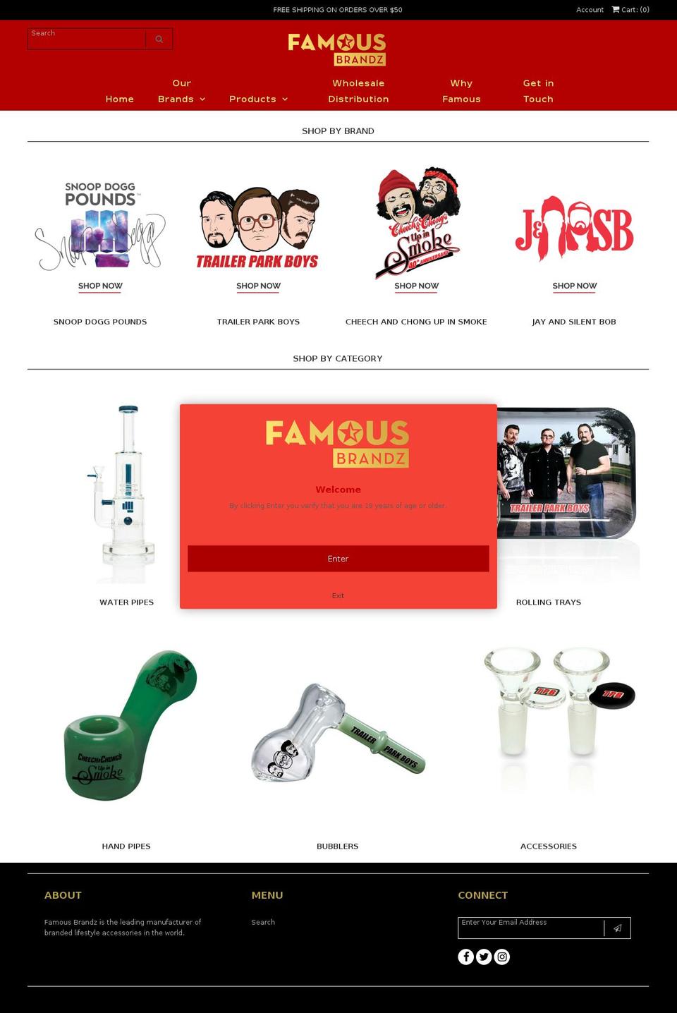 famousbrandz.com shopify website screenshot