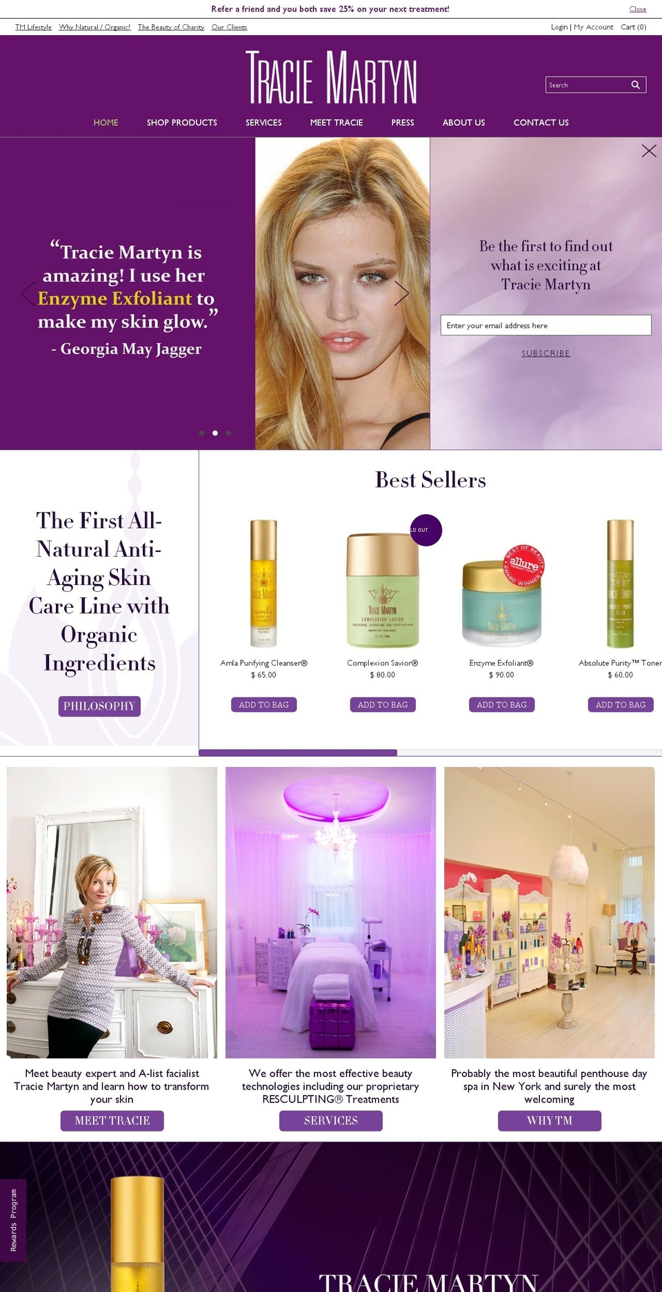 famousskincare.biz shopify website screenshot