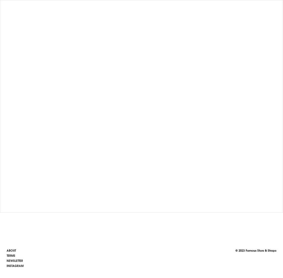 famousstarsandstraps.com shopify website screenshot