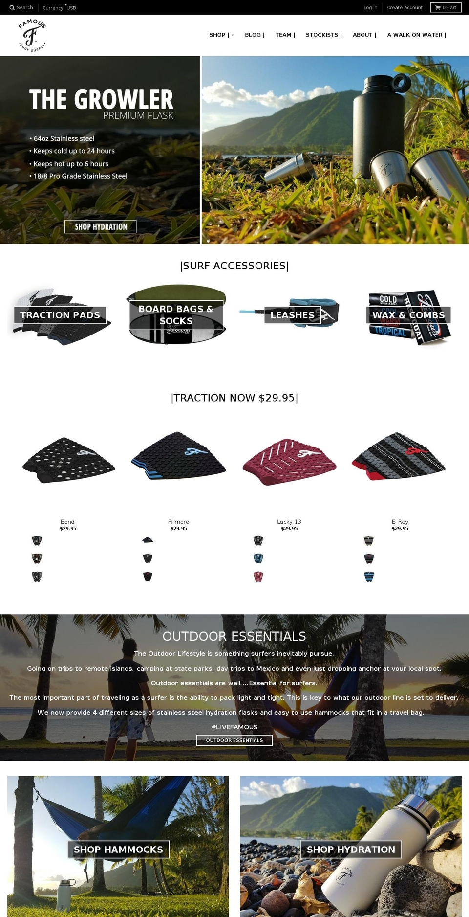 famouswax.com — Shopify storefront screenshot