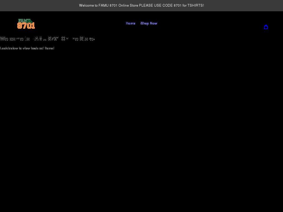 famu-8701.myshopify.com shopify website screenshot