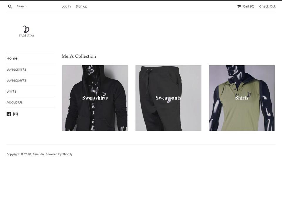 famuda.com shopify website screenshot