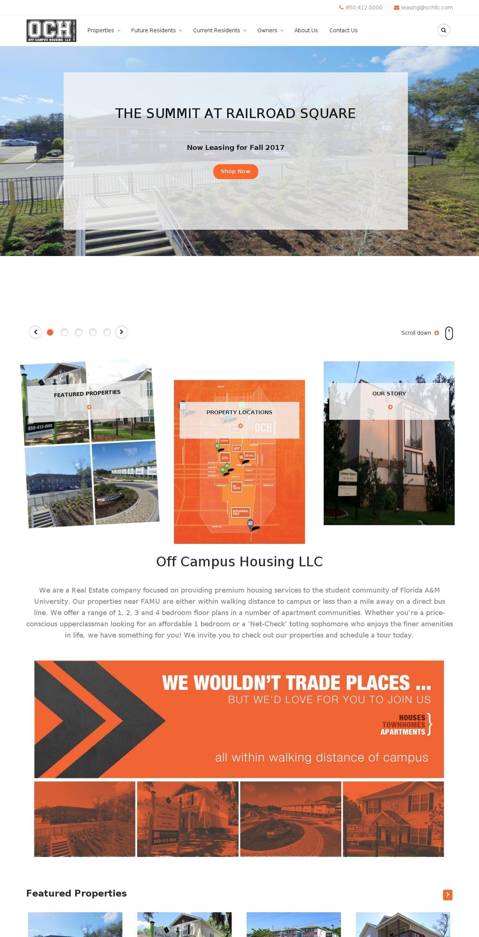 famuhousingtallahassee.com shopify website screenshot
