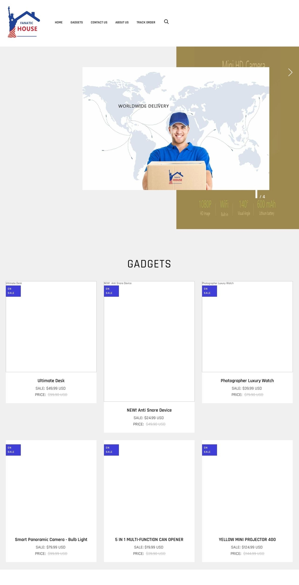 fanatichouse.com — Shopify storefront screenshot