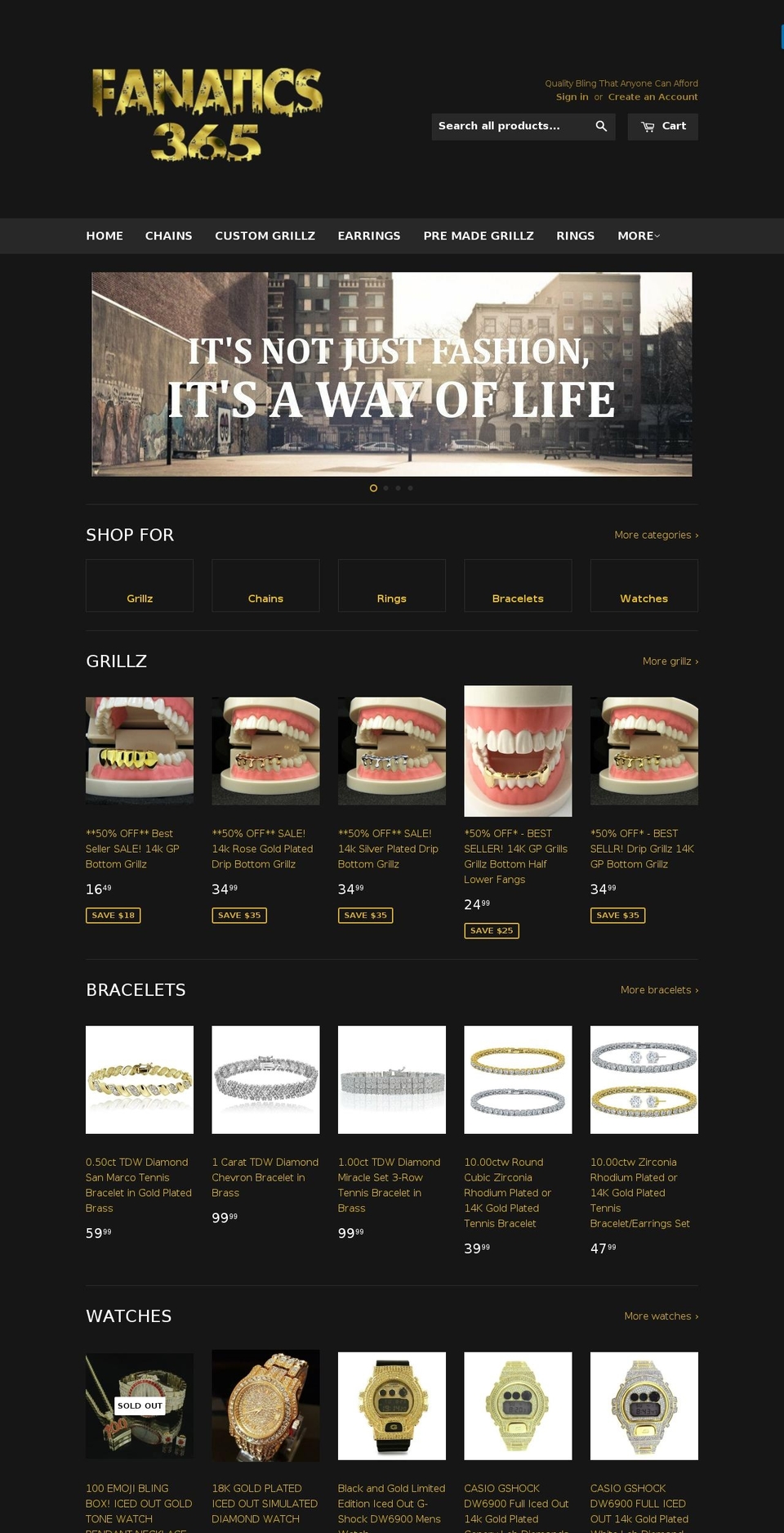 fanatics365.com shopify website screenshot