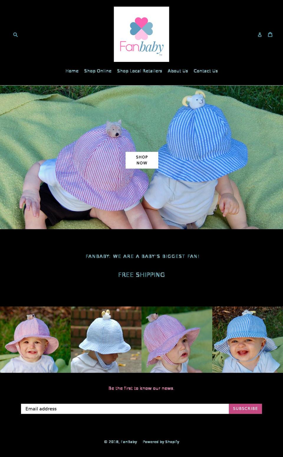 Birch Shopify theme site example fanbabyhats.com