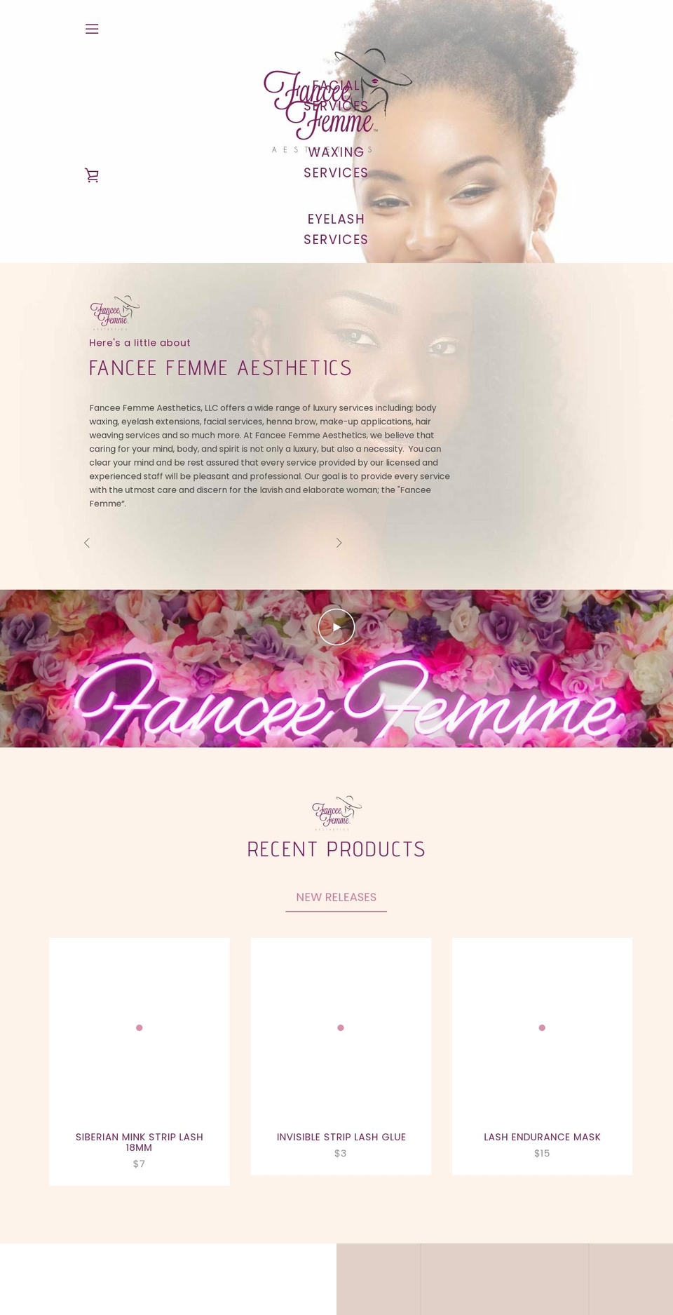 fanceefemme.com shopify website screenshot