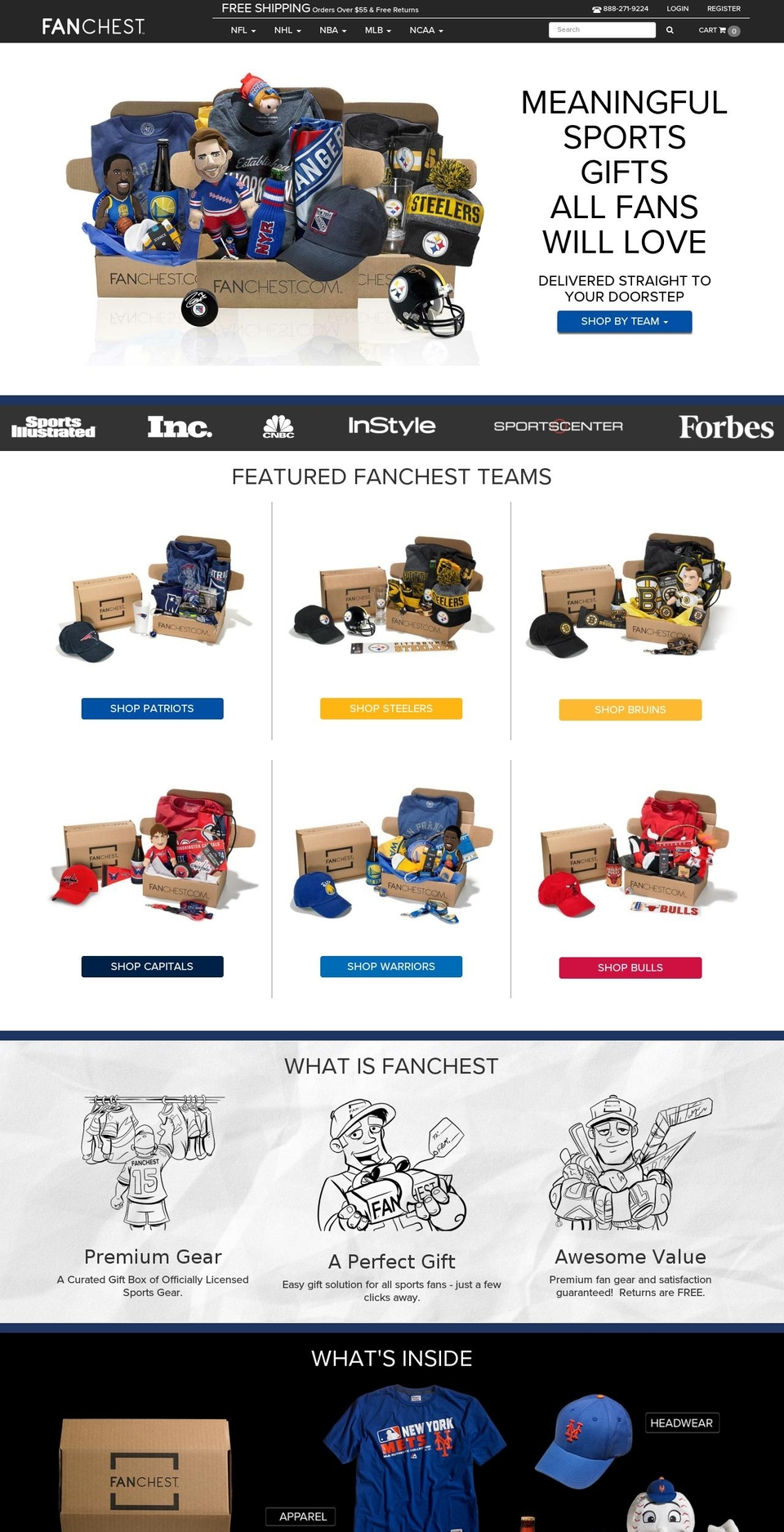 fanchest.com shopify website screenshot
