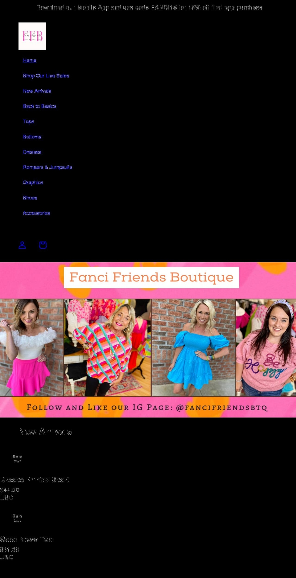 fancifriends.com shopify website screenshot