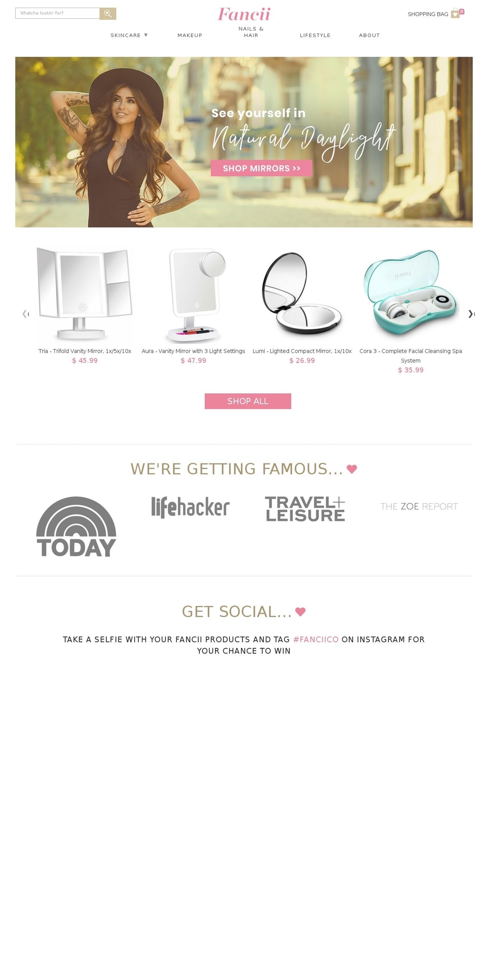 fancii.com — Shopify storefront screenshot