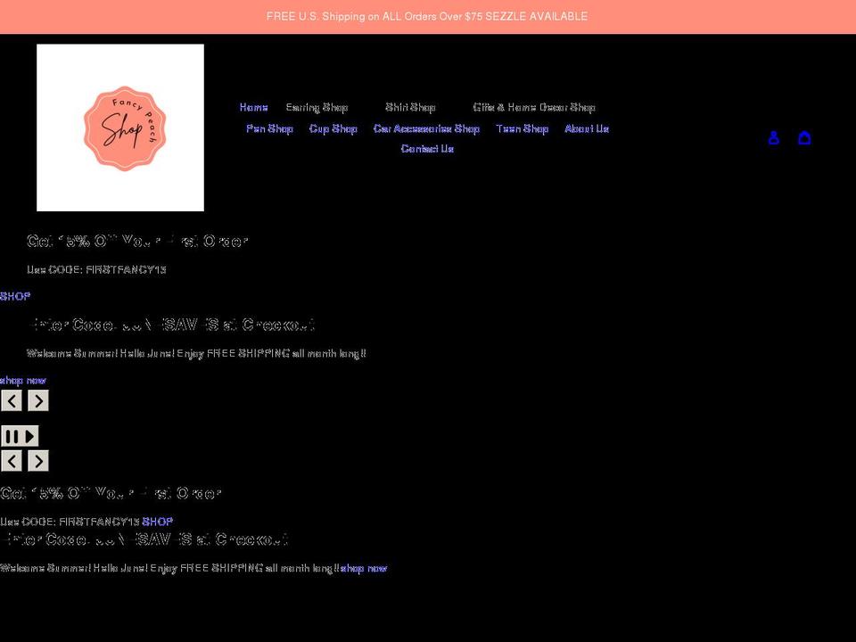 fancy-peach.com shopify website screenshot