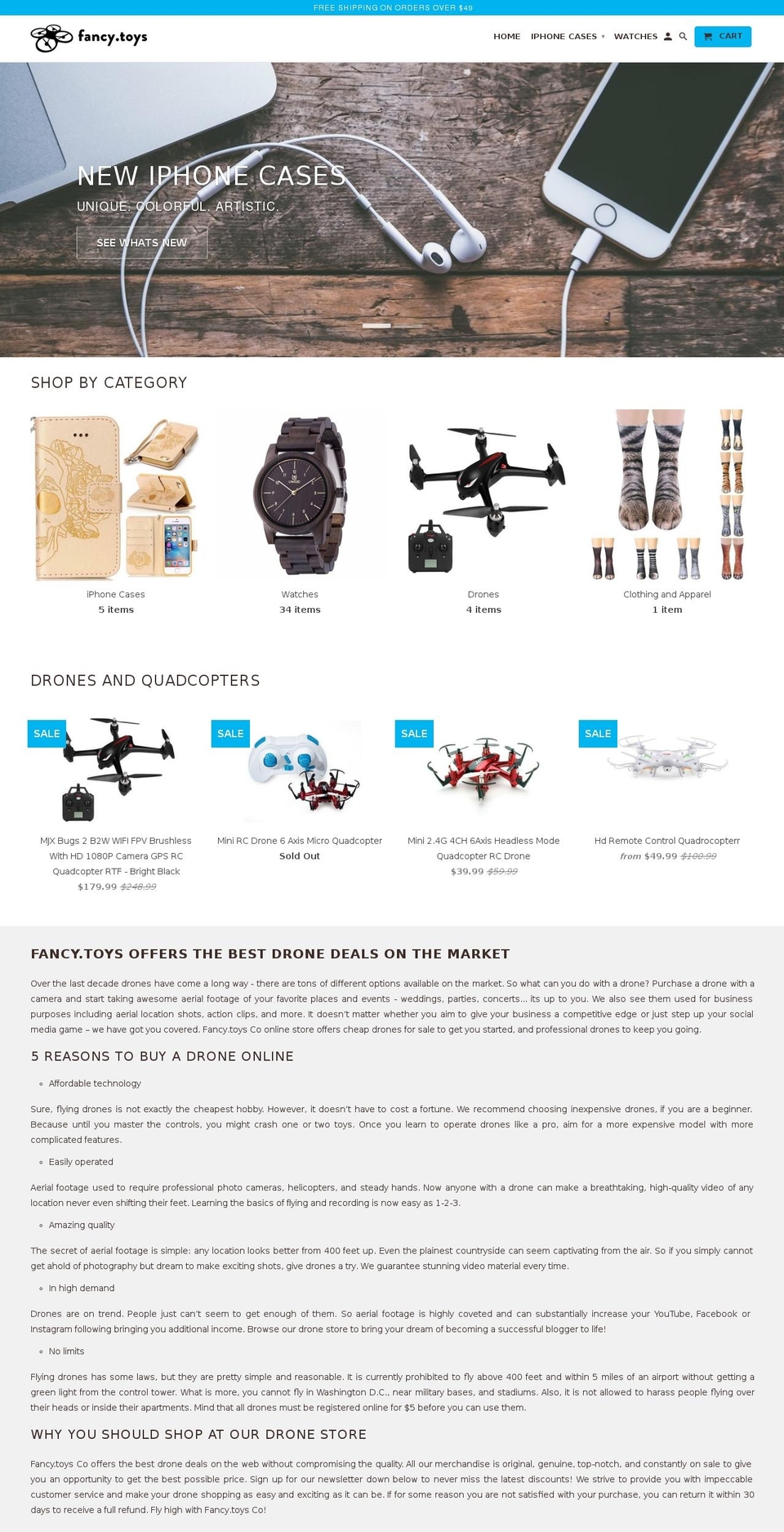 fancy.toys shopify website screenshot