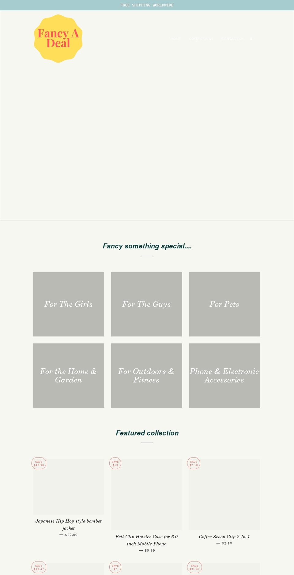 fancyadeal.com shopify website screenshot