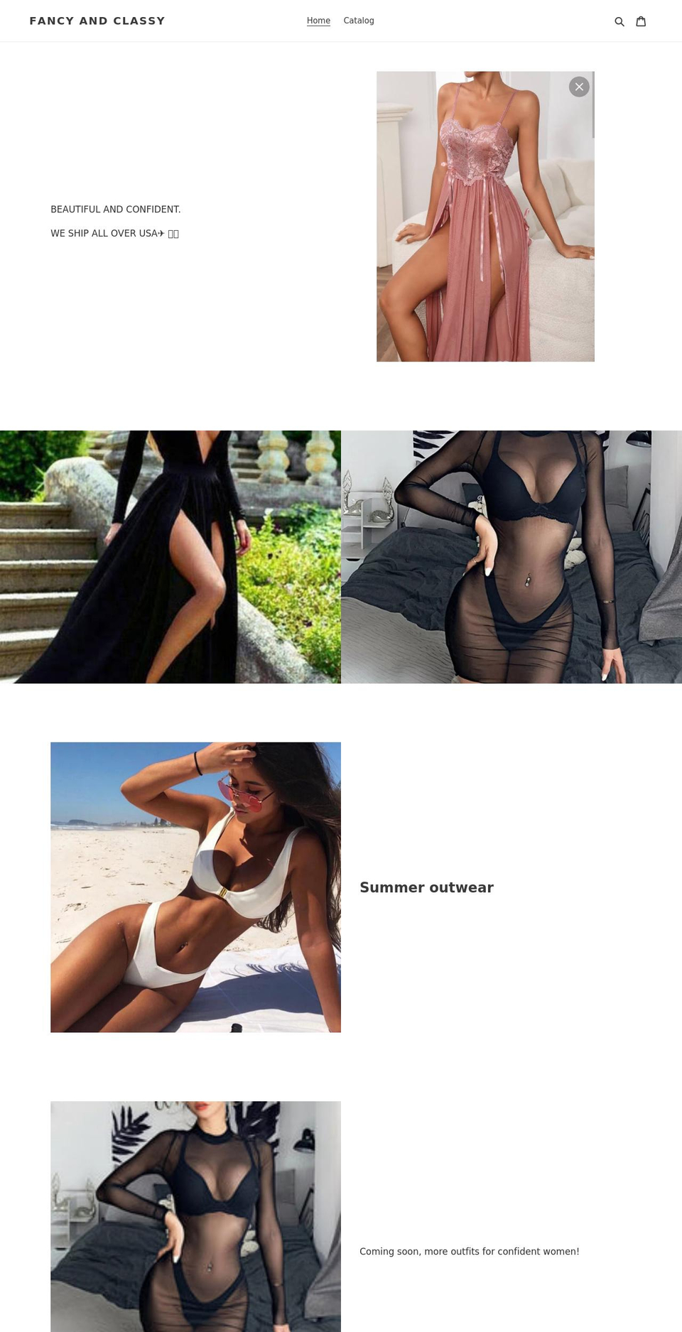 fancyandclassy.com shopify website screenshot