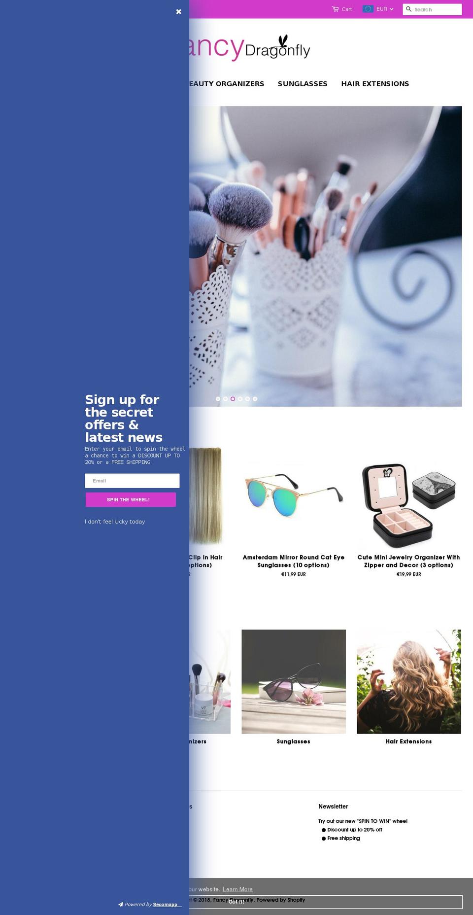 fancydragonfly.com — Shopify storefront screenshot