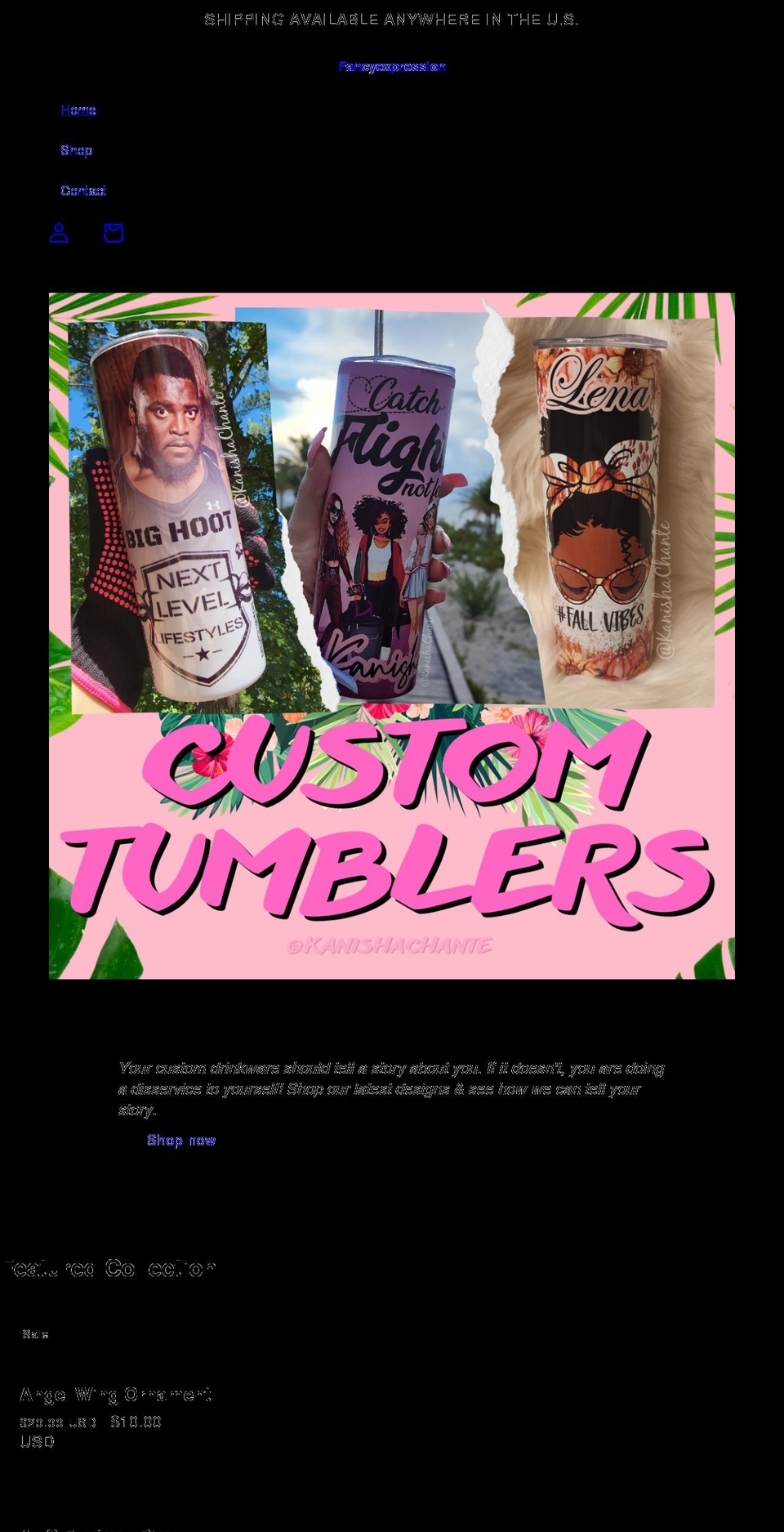 fancyexpression.com shopify website screenshot