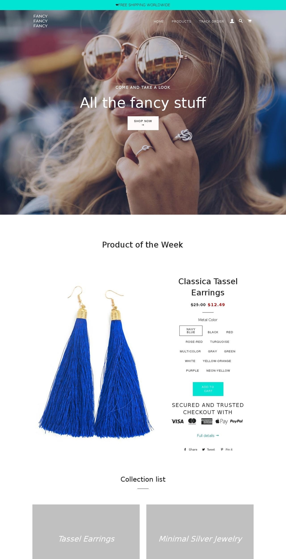 fancyfancyfancy.com — Shopify storefront screenshot
